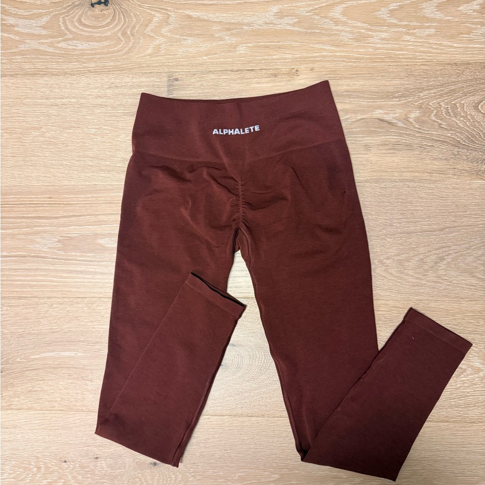 Alphalete burgundy amplify Leggings